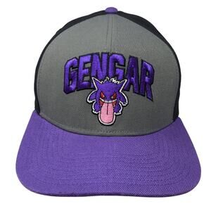 Pokemon Snapback Hat 2022 Multicolor OSFA Gengar #094 Embroidered Logo Anime